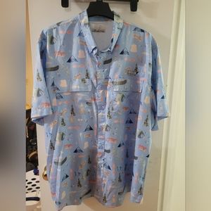 Mens Ocean Coast button down shirt size XXL